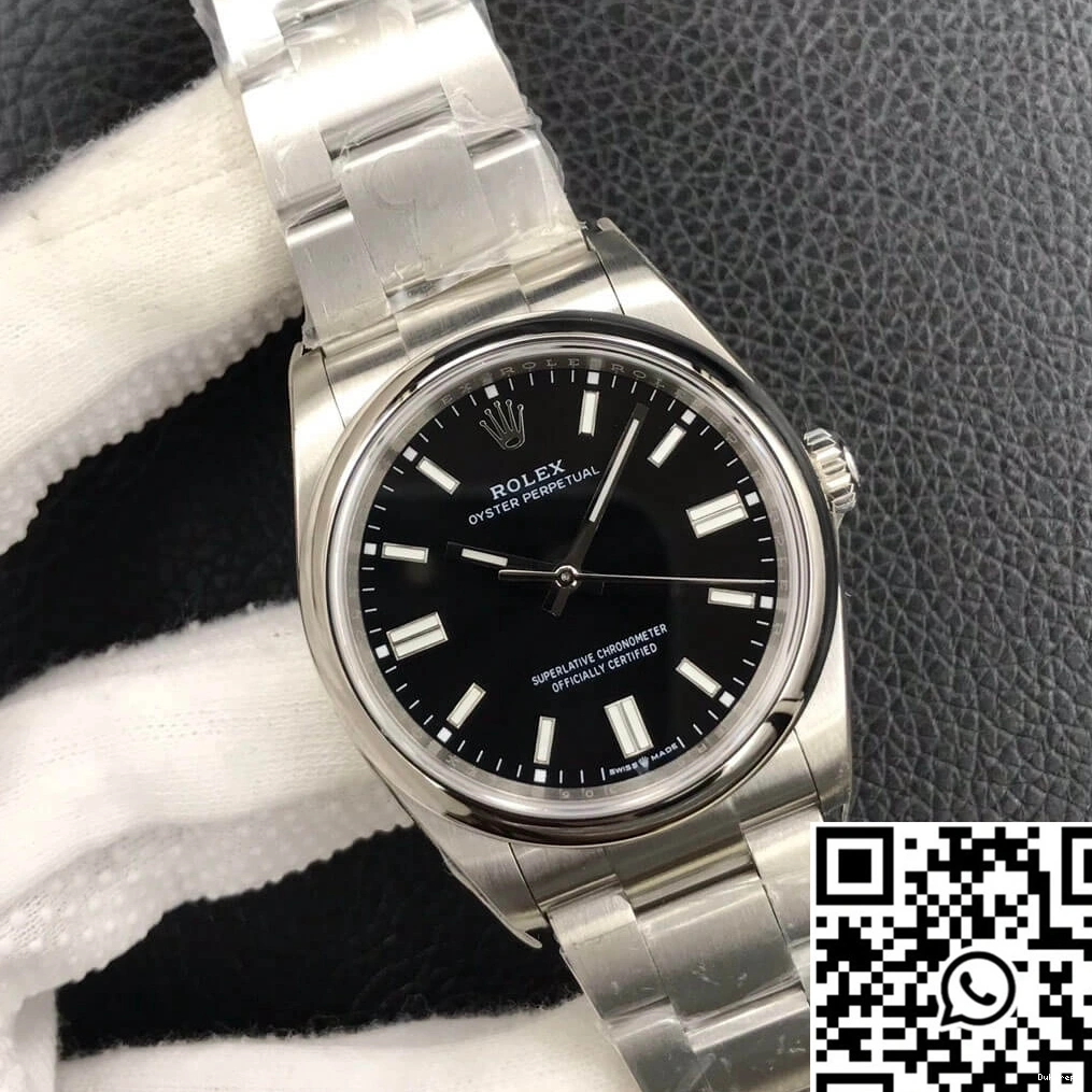 Factory 36MM Dial EW M126000-0002 Rolex Oyster Perpetual Black 0422